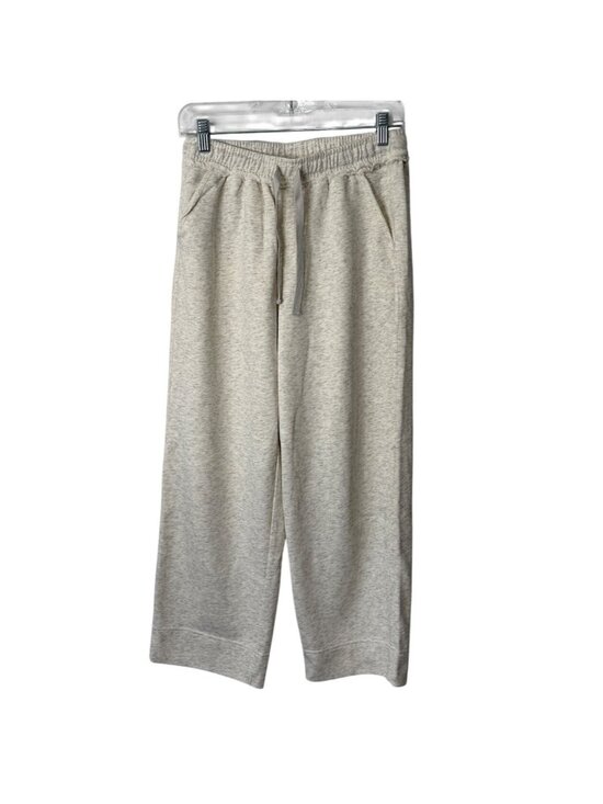 Mersea Pants - Mersea Women Size S Sweatpants Wide-Leg Cropped Lounge Pant Heather Beige Gray